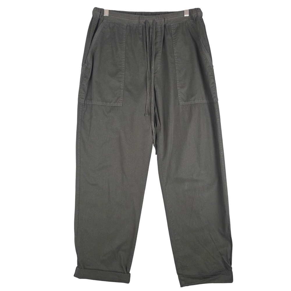 Velvet by Graham & Spencer Womens Charcoal Gray Drawstring Utility Pants Size M